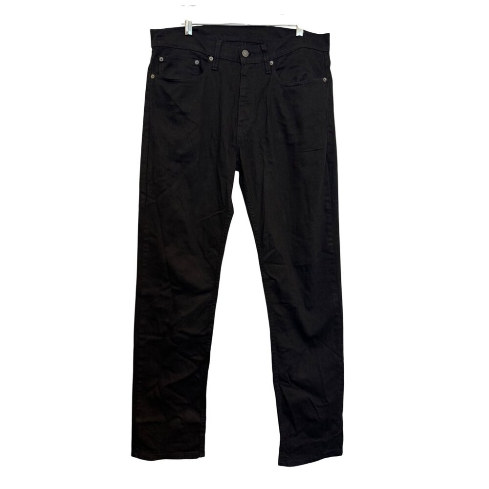 Levis 514 Mens Straight Fit Jeans Size 34x34 Black Stretch Denim Durable